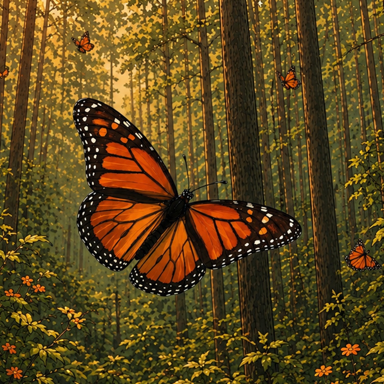 La mariposa monarca